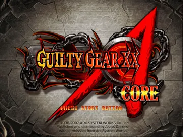 Guilty Gear XX Accent Core (Japan) screen shot title